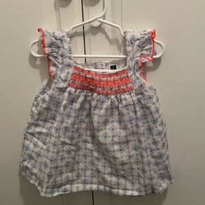 Janie and Jack Blue and Pink Toddler Top